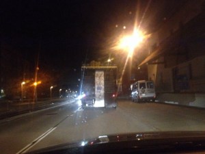 unsere Kutsche unterwegs